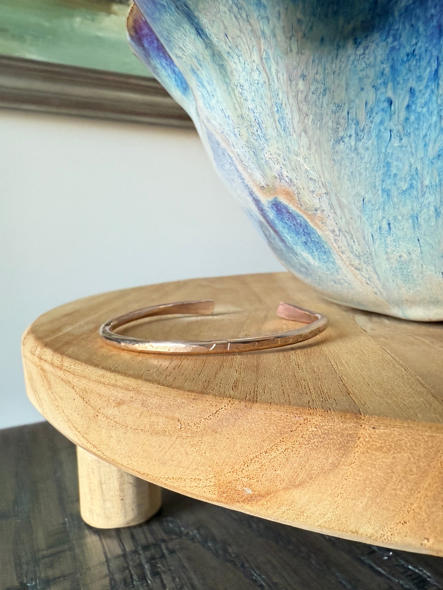 Brass Hammered Cuff