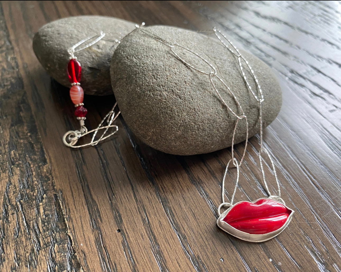 Red Lips Necklace