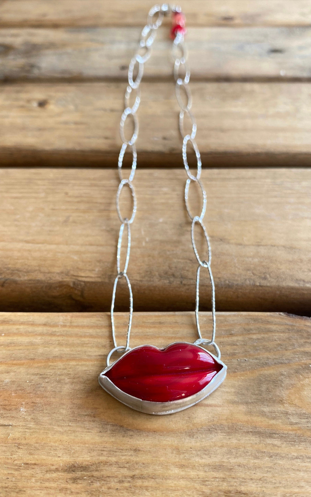 Red Lips Necklace