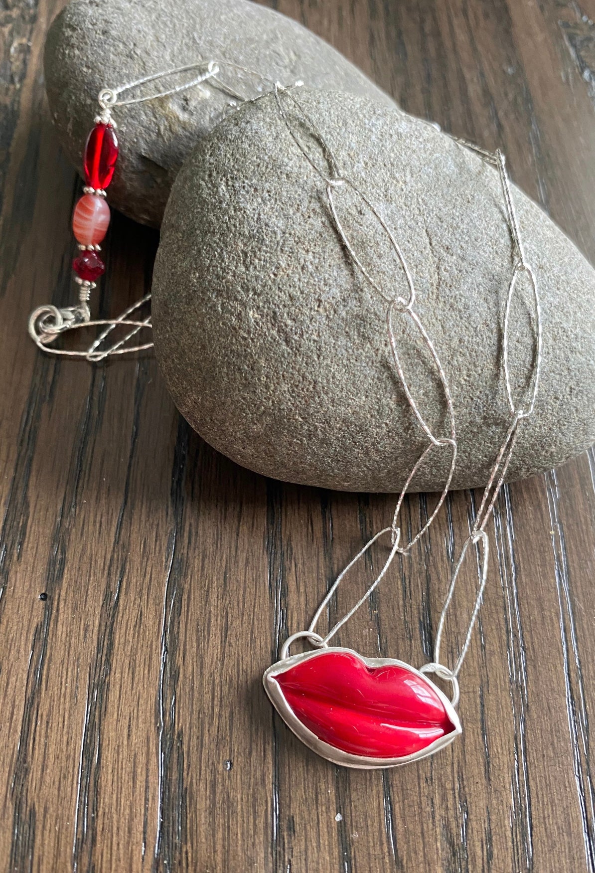 Red Lips Necklace