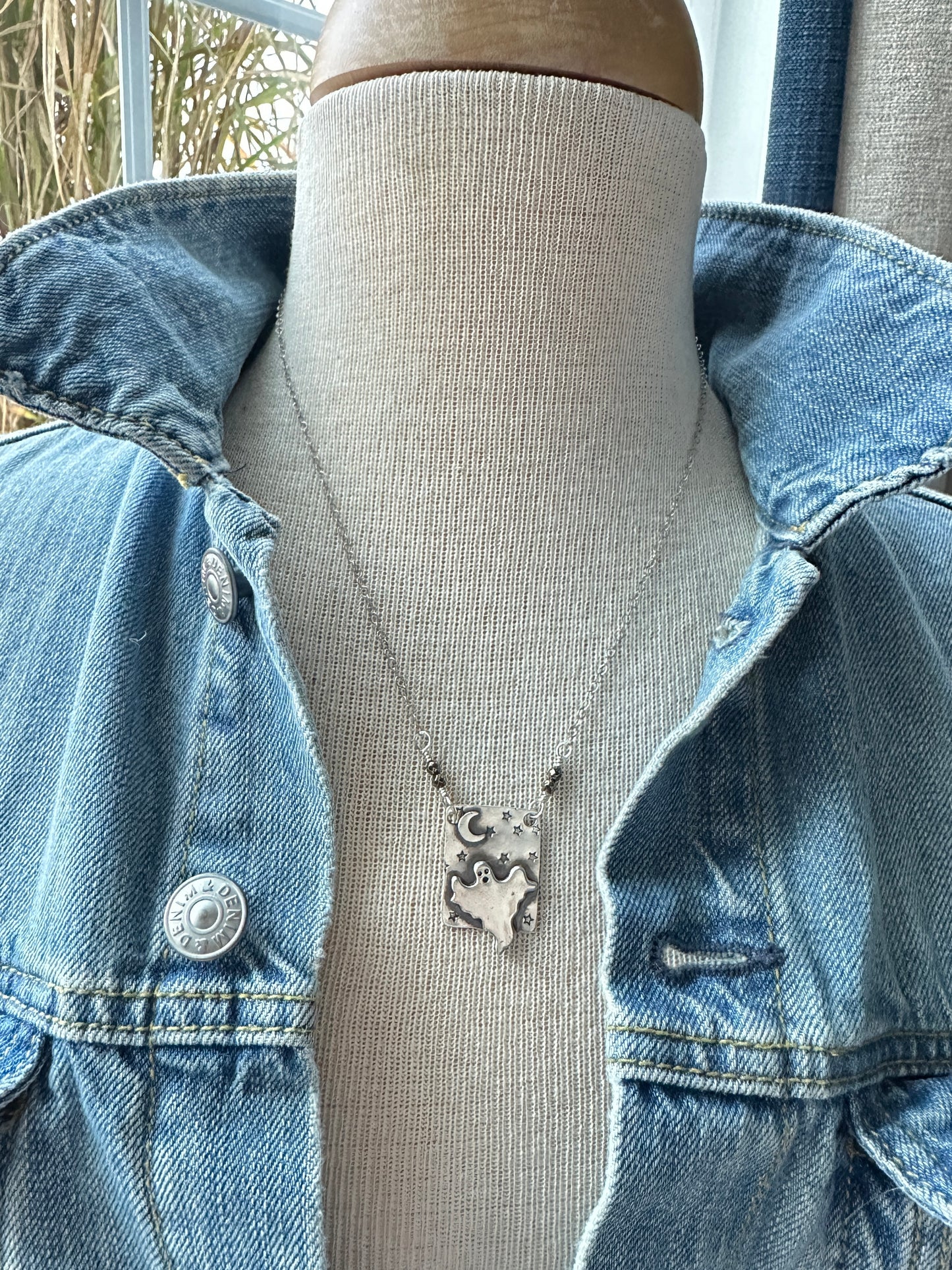 Sterling Silver Ghost Necklace
