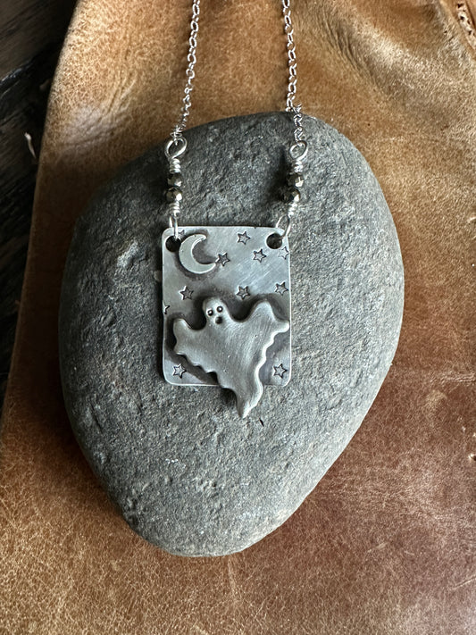 Sterling Silver Ghost Necklace
