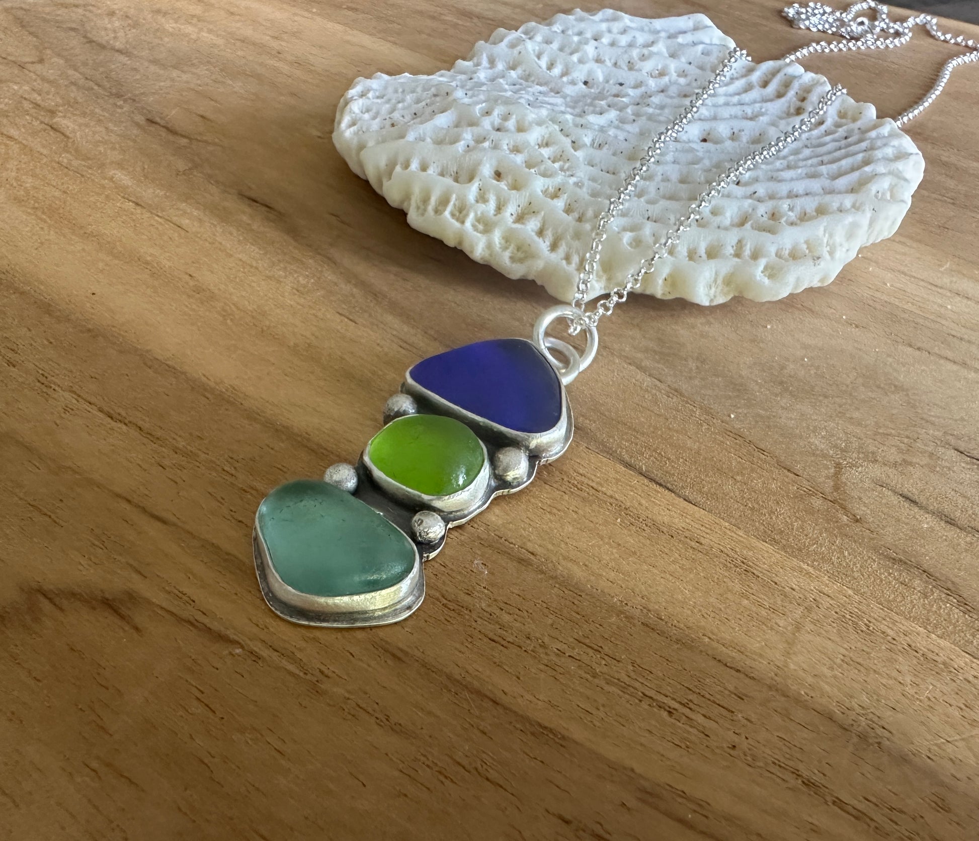 Sea Glass Totem Necklace – Holly Mack Designs