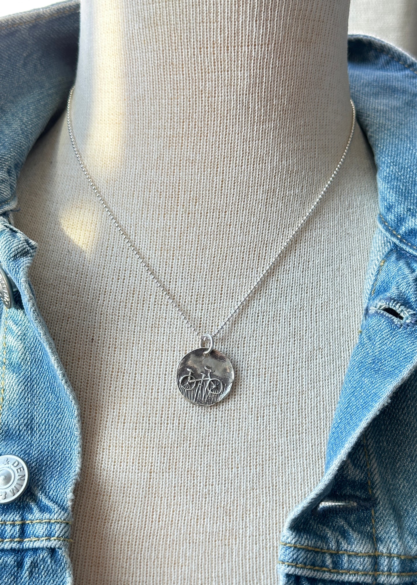 Beach Bike Wax Seal Necklace