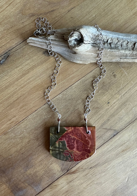 Red Creek Jasper Statement Necklace