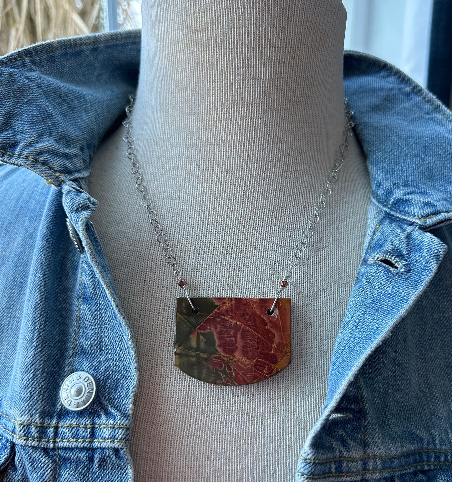 Red Creek Jasper Statement Necklace