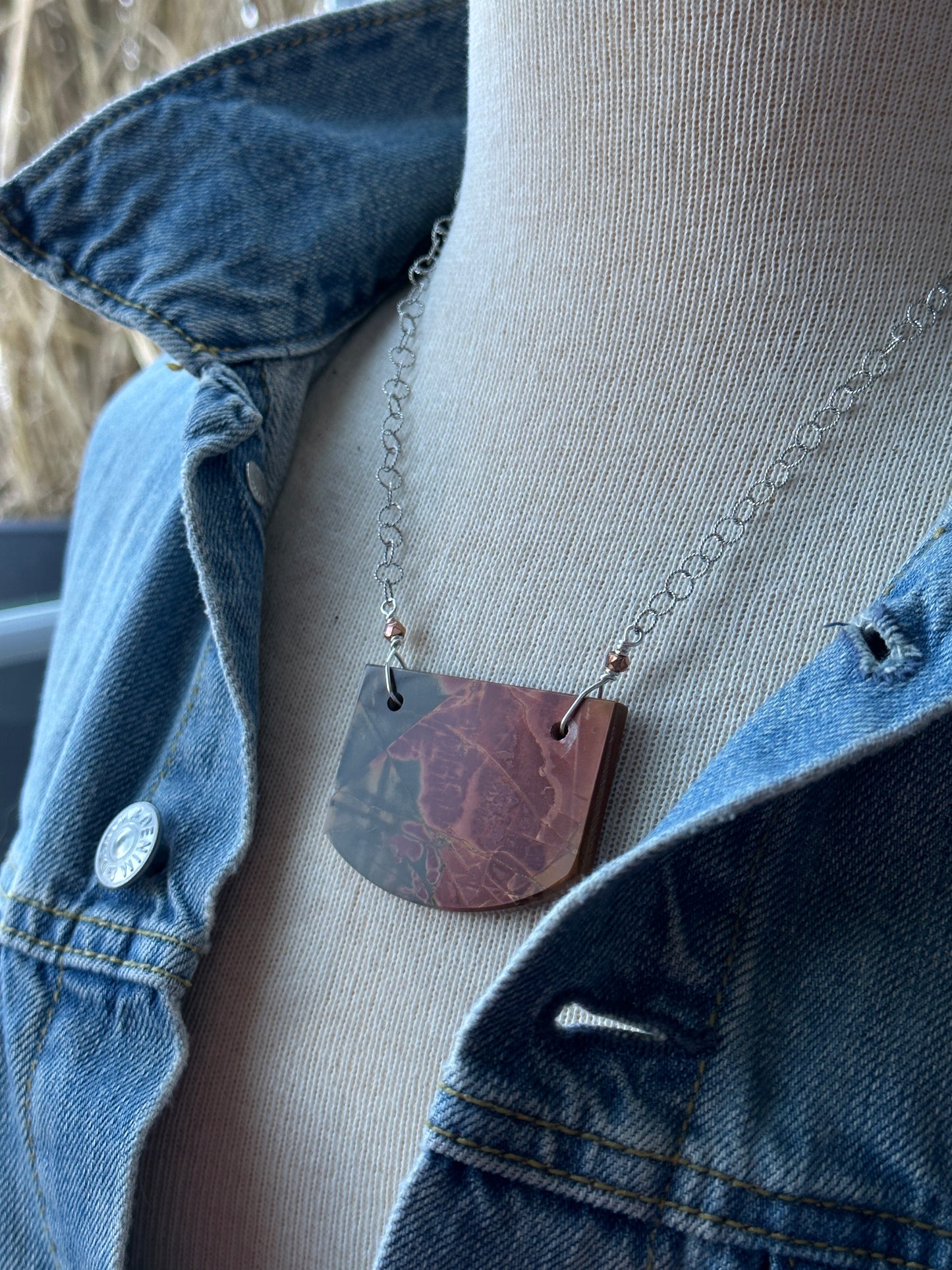 Red Creek Jasper Statement Necklace