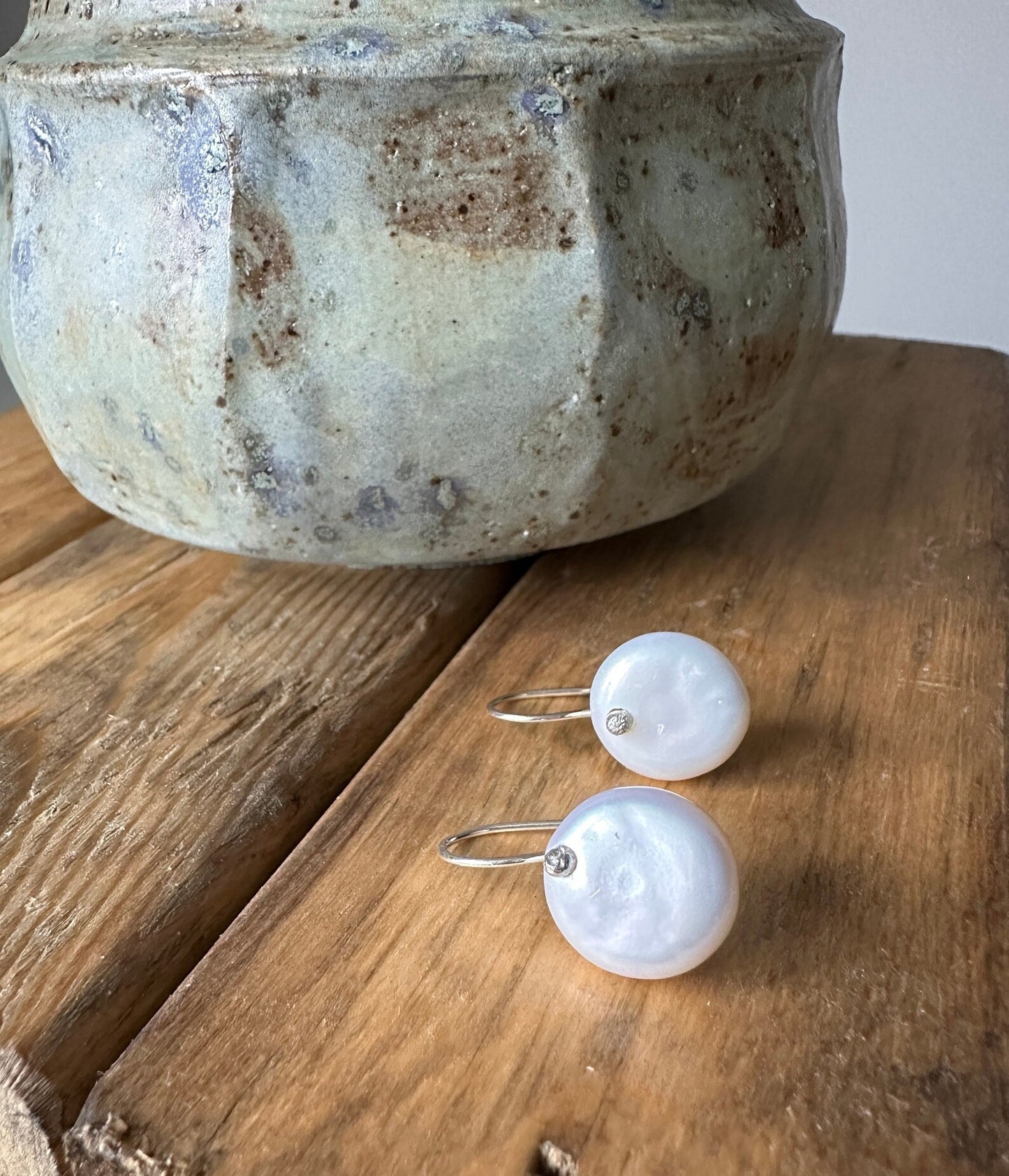 Coin Pearl Earrings