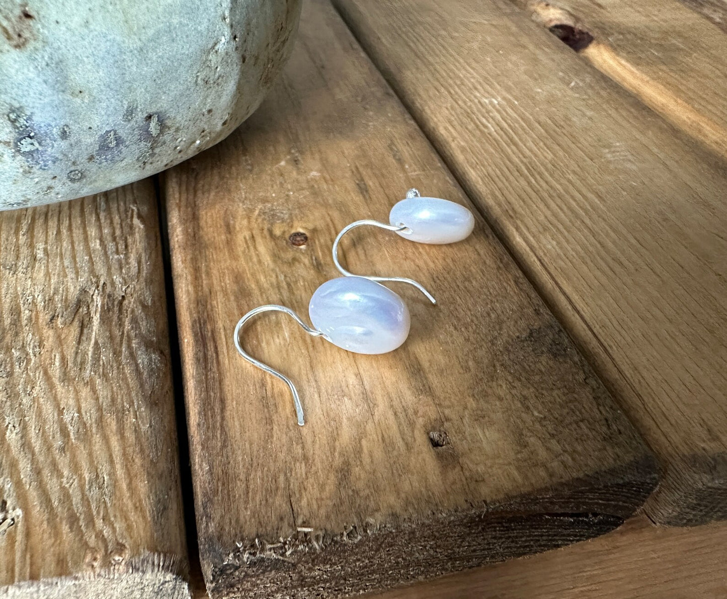 Coin Pearl Earrings