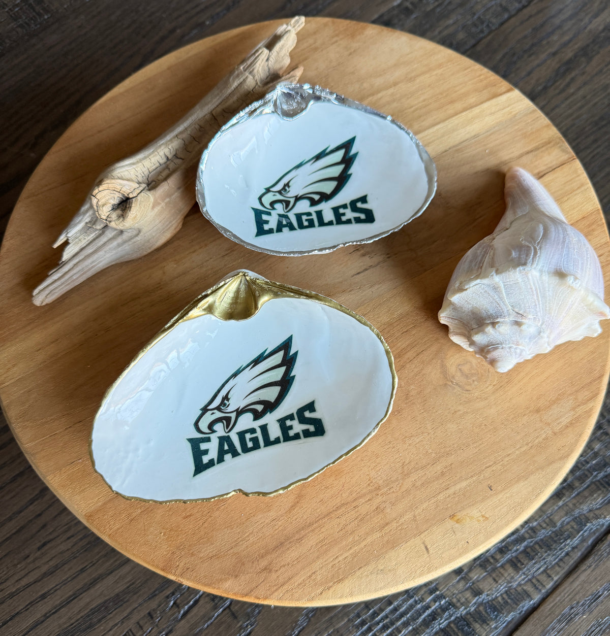 Eagles Clam Shell Trinket Dish