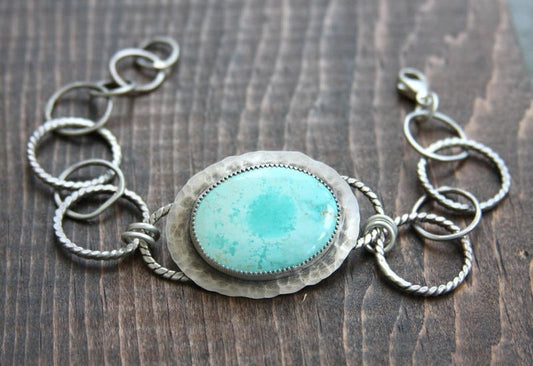 Turquoise and Sterling Silver Bracelet