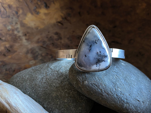 Dendritic Opal Cuff Bracelet